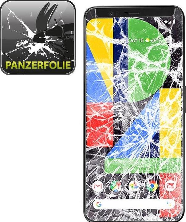 Actual product image Protectorking 6x Panzerfolie Anti-Shock matt entspiegelt (6 Piece, Google Pixel 4)