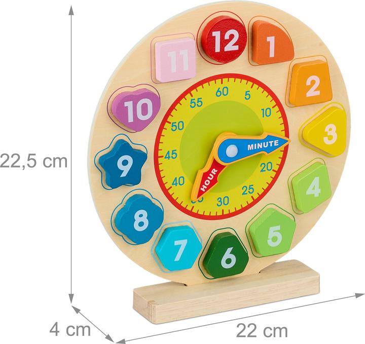 Actual product image Relaxdays Learning clock