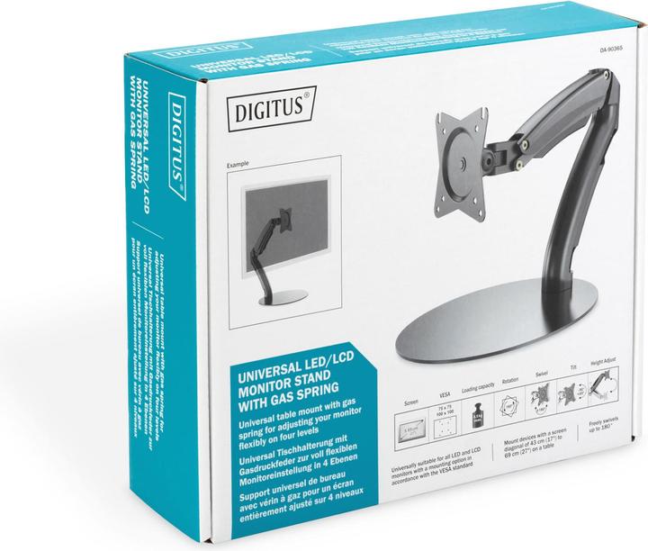 Actual product image Digitus LED/LCD Monitor Stand (Table, 27.01")