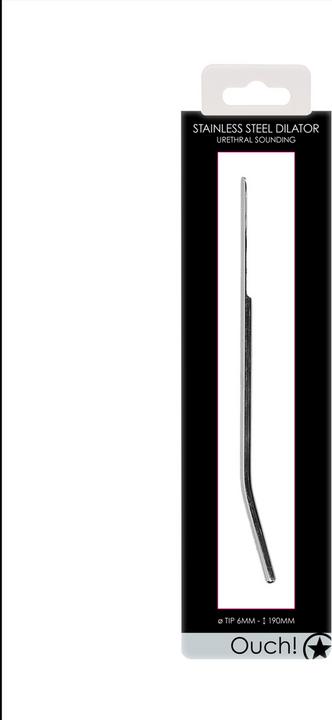 Actual product image Ouch! Urethral Sounding - Metal Dilator - 6mm