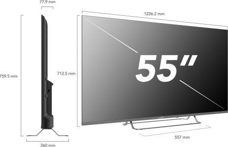 Actual product image Smart Tech 55UG02V 55" 2V Led Tv (55", QLED, 4K)