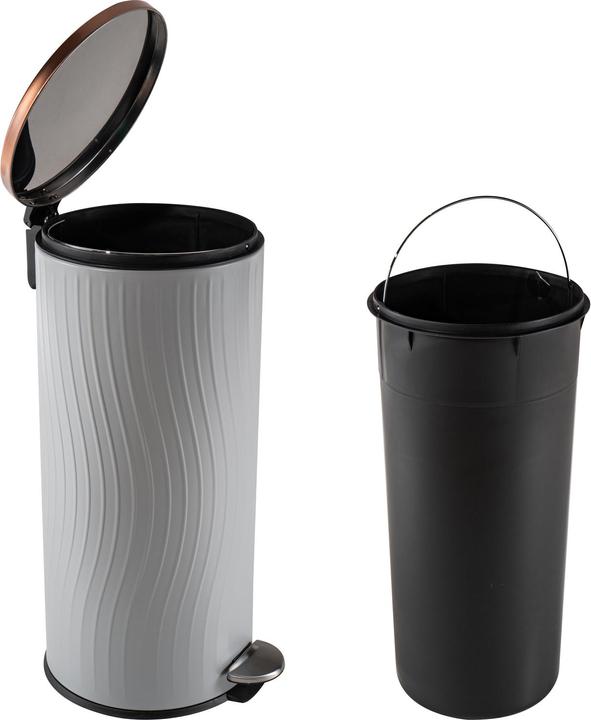 Produktbild HTI-Living Mülleimer 30 Liter Grau/Kupfer Jannik (30 l)