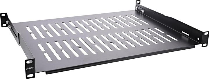 Actual product image InLine 19" shelf, 350mm, 50kg, 1U, RAL 9005 black