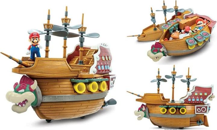 Actual product image Jakks Pacific Super Mario 2.5 Inch Deluxe Bowser"s Ship Playset