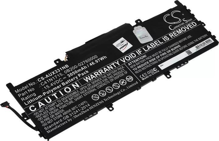 Immagine prodotto AccuCell Batteria Asus Zenbook UX331FN-EG023R, UX331UAL-EG050T, tipo C41N1715 (3050 mAh)