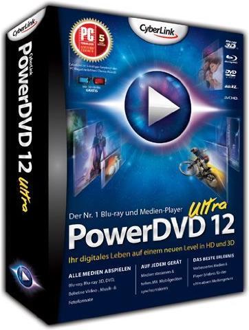 Produktbild CyberLink PowerDVD 12 Ultra (1 User, unbegrenzt)