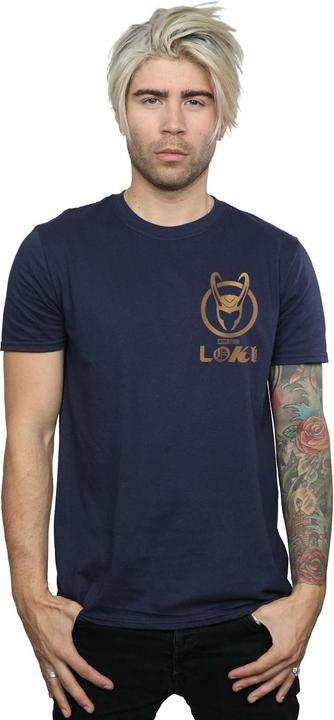 Immagine prodotto Loki Horn Logo Faux Pocket Maglietta Uomo (5XL)