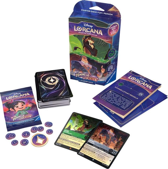 Produktbild Disney Lorcana TCG Himmelsleuchten Starter Decks Display (8) *Deutsche Edition* (Deutsch, Booster Pack)