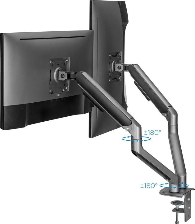 Produktbild Tooq Technology DB4132TNR-G - Klemme /Bolzen - 18 kg - 43,2 cm (17 Zoll) - 81,3 cm (32 Zoll) - 1 (Tisch, 32.01")