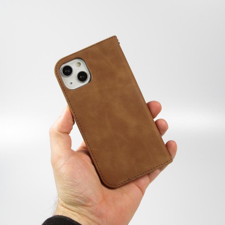 Produktbild PhoneLook Leder Tasche Flip Wallet vintage mit Magnetverschluss und Kartenhalter (Apple iPhone 13)