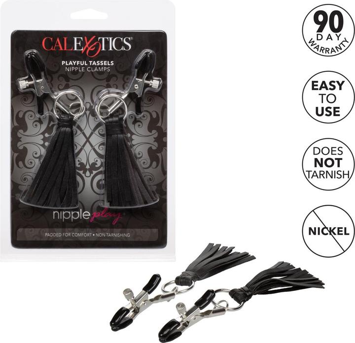 Actual product image CalExotics Playful Tassels Nipple Clamps