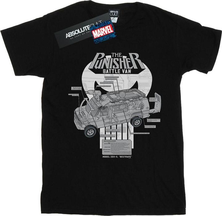 Immagine prodotto The Punisher Battle Van Breakdown Maglietta Uomo (XXL)