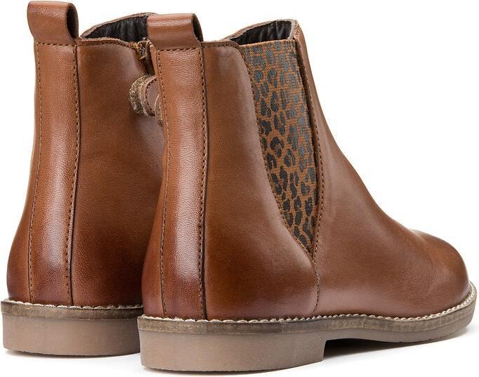 Produktbild La Redoute Collections Chelsea-Boots aus Leder mit Leopardenmuster (31)
