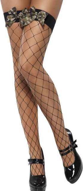 Produktbild Smiffys Fever Overknees-Strümpfe Superloch mit Schleife (One Size)
