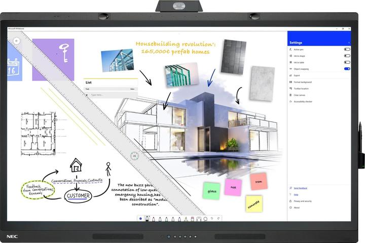 Image du produit NEC MultiSync WD551, 139,7 cm (55"), IPS, 3840 x 2160 pixels, 400 cd/m², 4K Ultra HD, Direct-LE (3840 x 2160 pixels, 55")