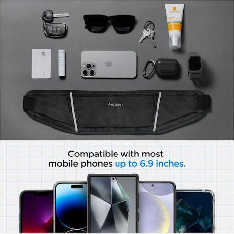 Immagine prodotto Spigen Dynamic Shield Waist Bag czarny/nero saszetka biodrowa AMP04618