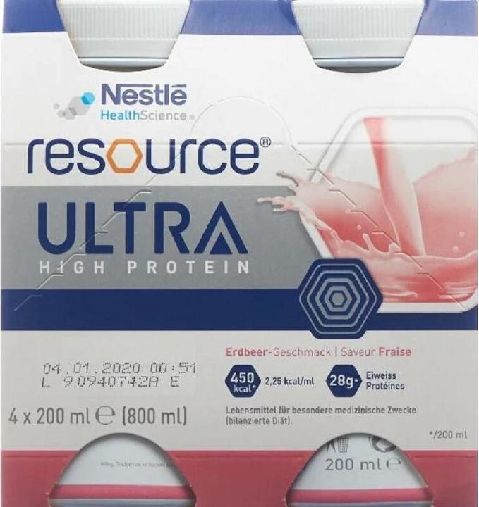 Produktbild Resource Ultra High Protein Erdbeer (Erdbeere, 1006 g)