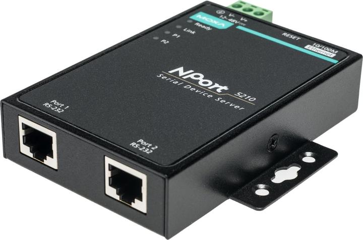 Image du produit Moxa NPort 5210, serveur LAN RS232, 2 ports (RJ45, RJ45 (1x))