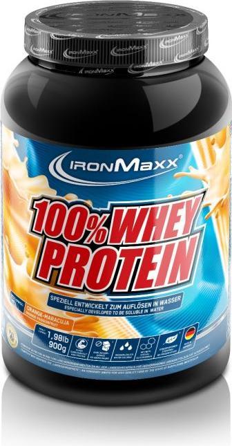 Produktbild IronMaxx 100% Whey Protein (Orange, 1 Stk., 900 g)