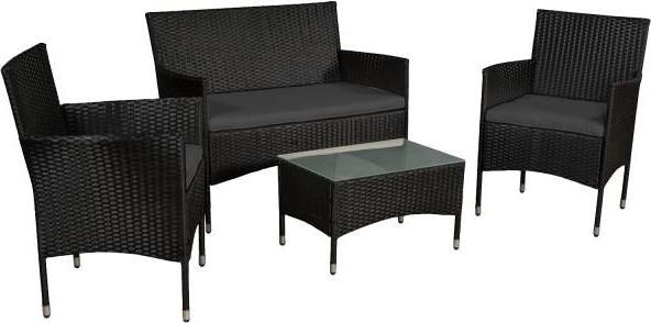Actual product image Juskys Fort Myers polyrattan seating group