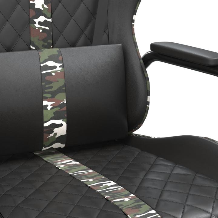 Actual product image VidaXL Gaming-Stuhl mit Massagefunktion Tarnfarben Kunstleder