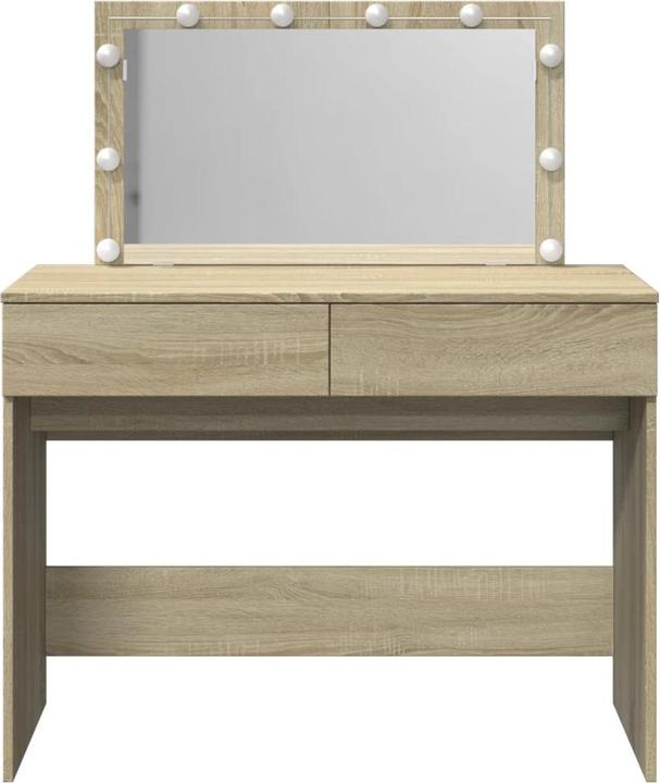 Actual product image VidaXL Dressing table with LED lighting (100 x 40 x 120 cm)