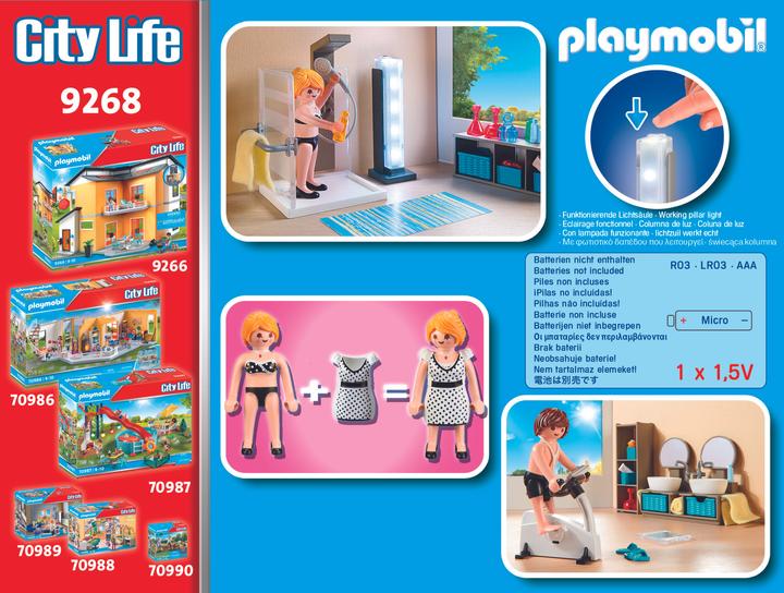 Image du produit Playmobil Salle de bains (9268, Playmobil City Life)