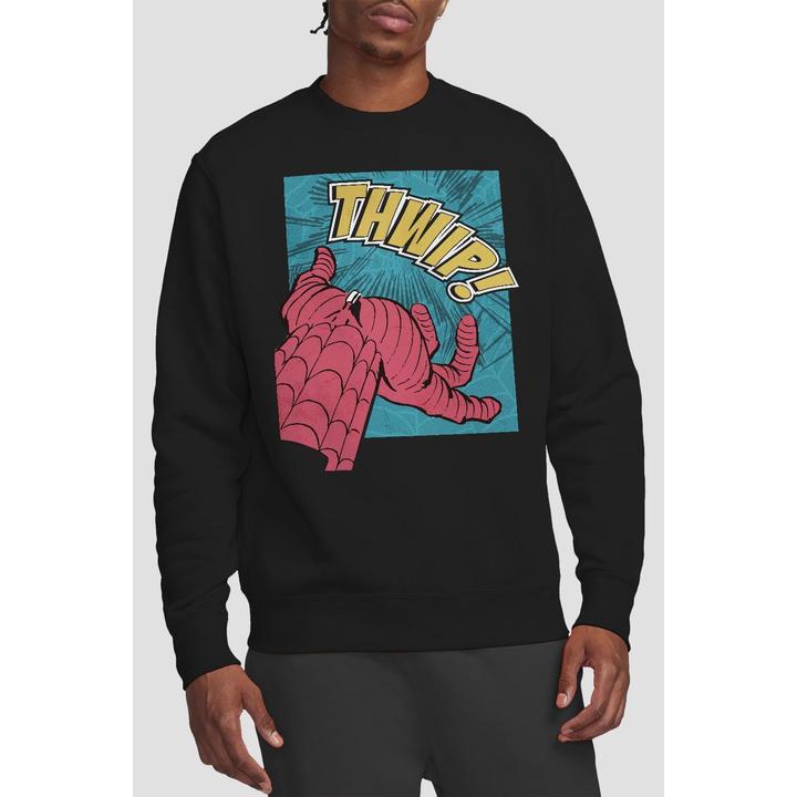 Actual product image Spiderman Unisex Adult Thwip Sweatshirt (L)