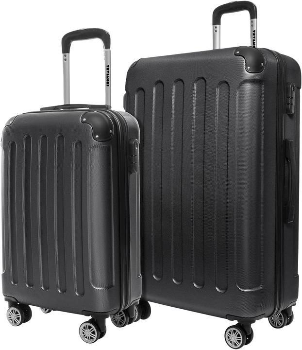 Produktbild Trvlmore 2-teiliges Hartschalenkofferset (110 l, Handgepäck (bis 50l), L (90 - 115l))
