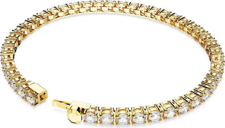 Image du produit Swarovski Matrix Tennis Bracelet rond blanc or (15.50 cm, Métal Swarovski)