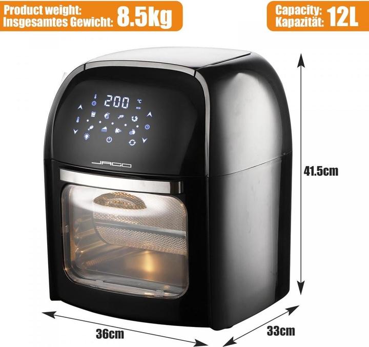 Immagine prodotto Jago Heissluftfritteuse 8in1