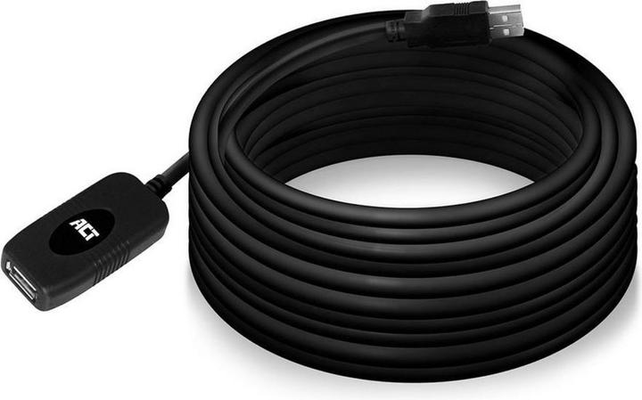 Immagine prodotto AC6010 Cavo USB 10 m 2.0 USB A Nero (10 m, USB 2.0)