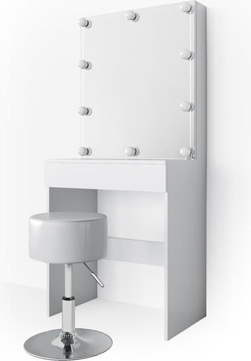 Produktbild Vicco Melle mit Hocker und Beleuchtung (68 x 42 x 155 cm)