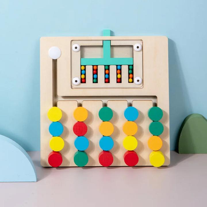 Immagine prodotto Activity Board Puzzle di abbinamento dei colori in legno, gioco di logica, allenamento del pensiero, illuminazione