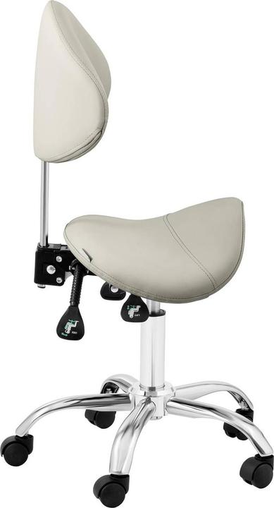 Image du produit Physa Siège-selle de cheval - Dossier et siège réglables en hauteur - 55 - 69 cm - 150 kg - Gris, Argent