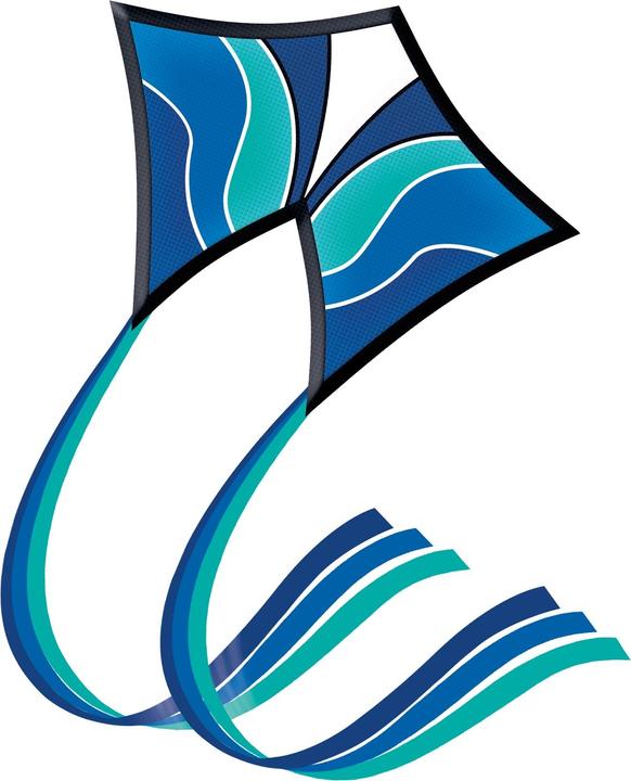 Günther Flugspiele Blue Wave single line kite