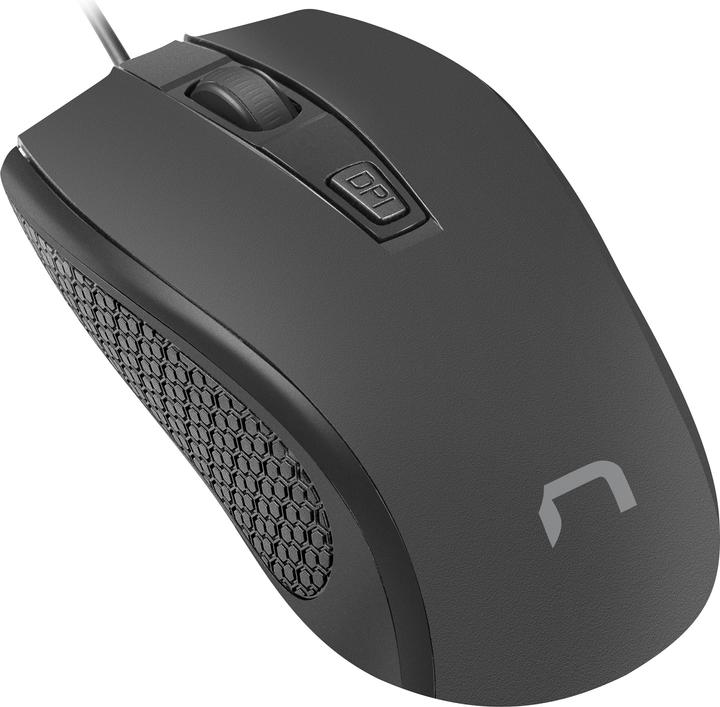 Actual product image Genesis Natec Optical Mouse HOOPOE 2 1600 DPI USB Black (Cable)