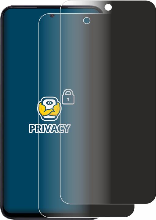 Productafbeelding BROTECT Anti-spionnetje privacyfolie Beschermfolie tegen blauw licht (2 Stuk, Xiaomi Redmi 12)
