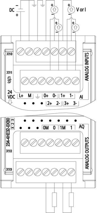 Actual product image Siemens ANALOG I/O SM 1234, 4AI/2AO