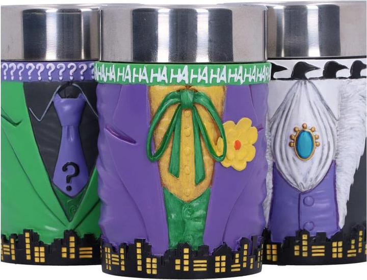 Produktbild Nemesis Now DC Comics Schnapsgläser Batman Super-Villains 3er-Pack (0.50 dl, 3 x, Schnapsgläser + Shotgläser)