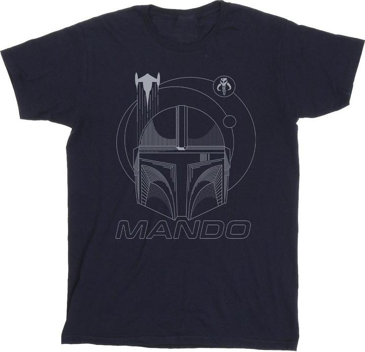 Immagine prodotto Star Wars The Mandalorian Rings Helmet Maglietta Uomo (XXL)