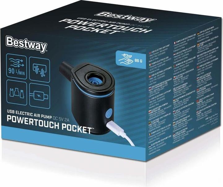 Actual product image Bestway PowerTouch Pocket USB Electric Air Pump