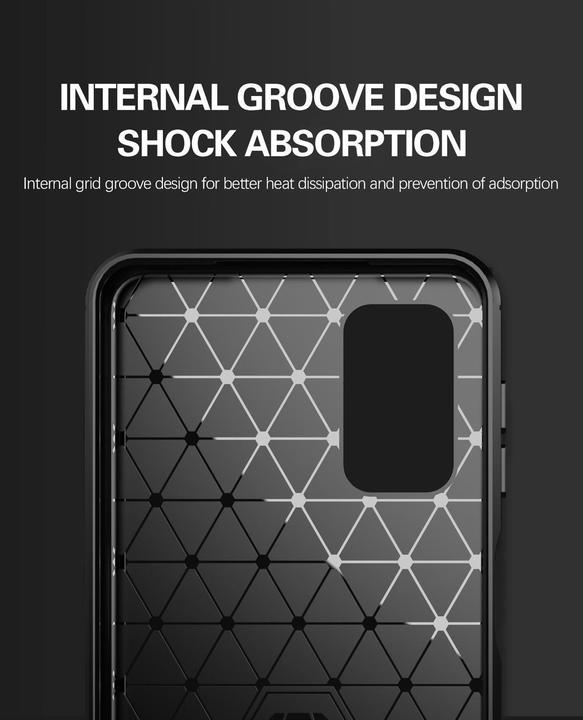 Actual product image Cadorabo TPU Ultra Slim carbon stainless steel Combi Cover (Samsung Galaxy A32 5G)