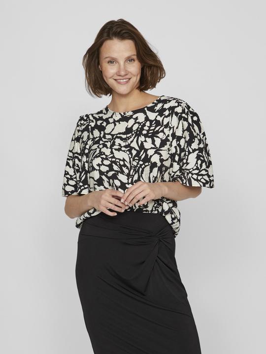 Actual product image Vila Round neck top with short sleeves (34)