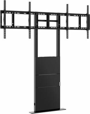 Actual product image Hagor Stand system 600x400mm black 2x 55kg/2x 55-65"/floor/wall mounting (Ground, Wall, 65", 110 kg)