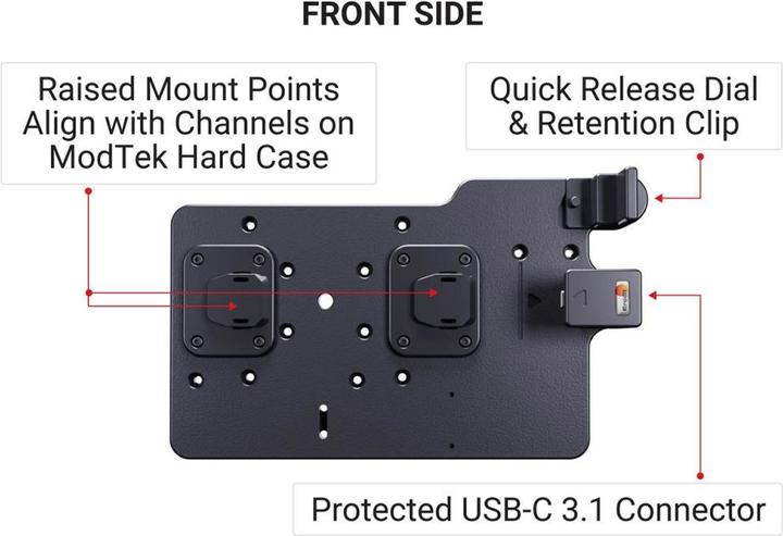 Produktbild Brodit ModTek Dock (Grundhalter) für Android / Windows Geräte