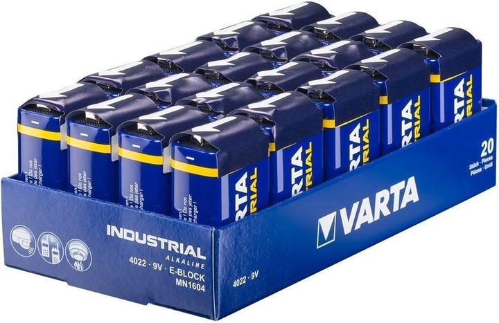 Produktbild Varta Industrial (20 Stk., 9V Block, 640 mAh)