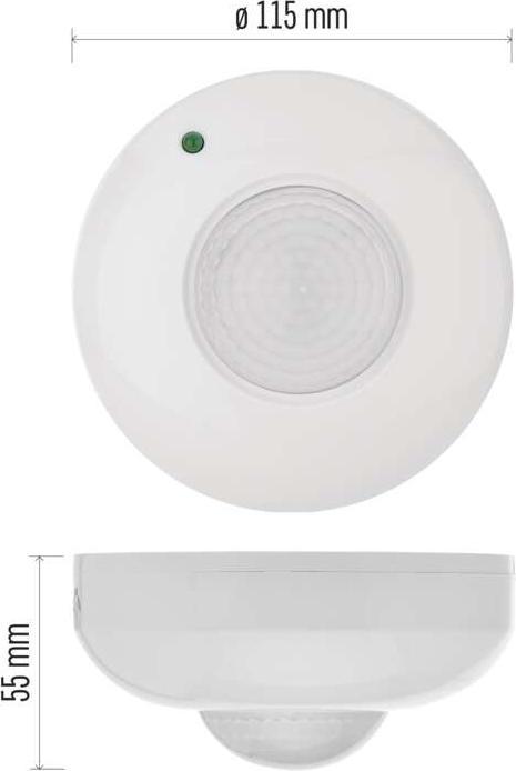 Produktbild Orno Bewegungsmelder (PIR-Sensor) IP44 1200W Weiss (6 m)