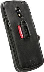 Actual product image Krusell Classic - Mobile phone case - leather - grey, black - for Samsung Galaxy Nexus (Samsung Galaxy Nexus)
