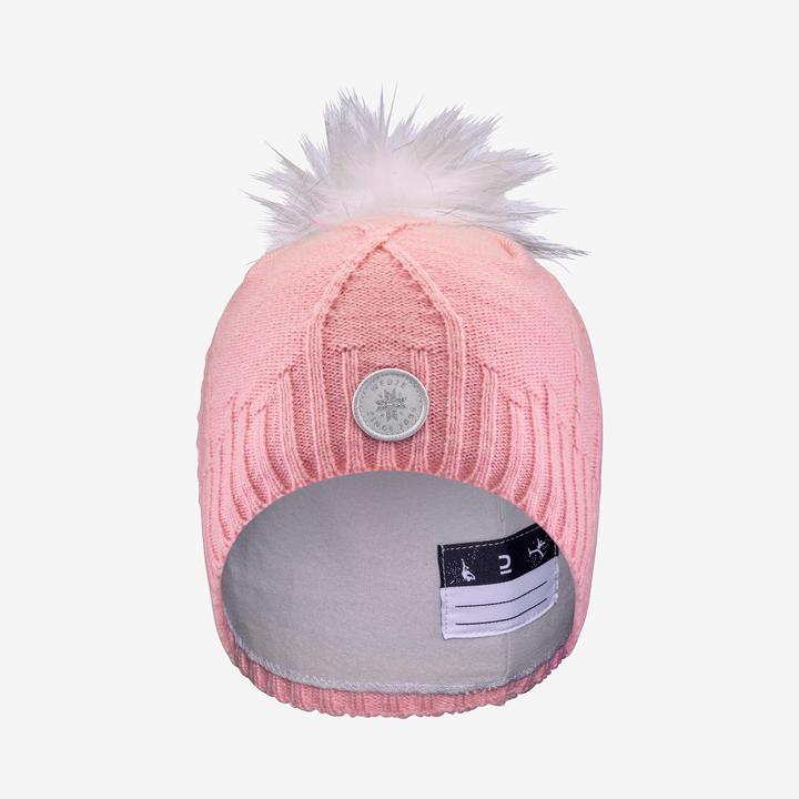 Actual product image Wedze Children's hat warm cable knit wool- mauve